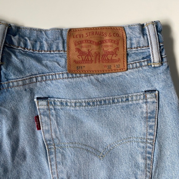 Levi’s 511 Light Wash Blue Jeans Size 32 - Picture 4 of 7